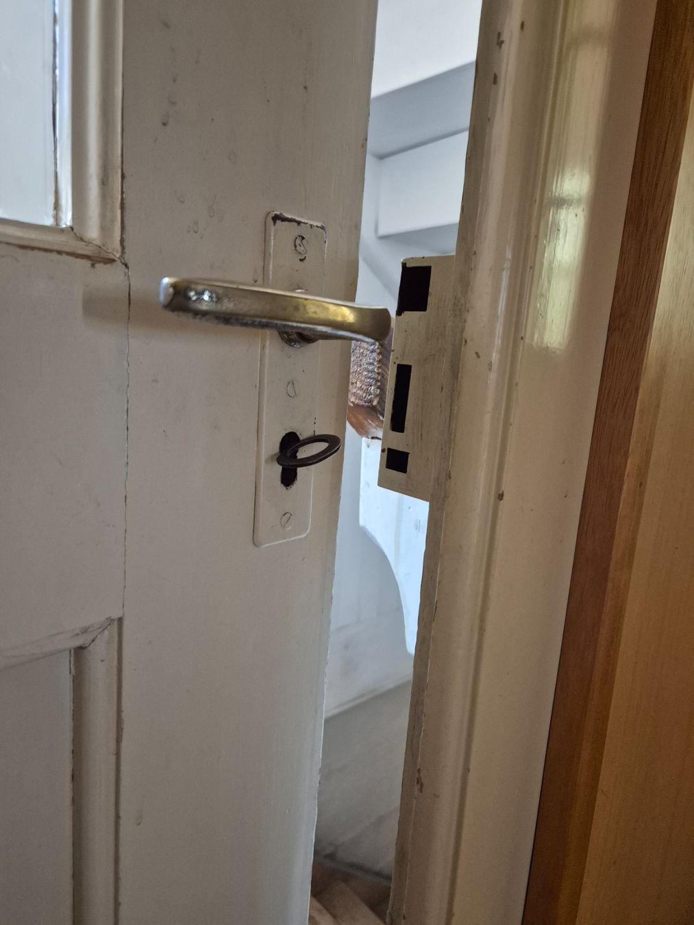 Porte: Zimmertüre, mit Fenster, weiss gestrichen – Usato da Dagmersellen venduto da pb94 2