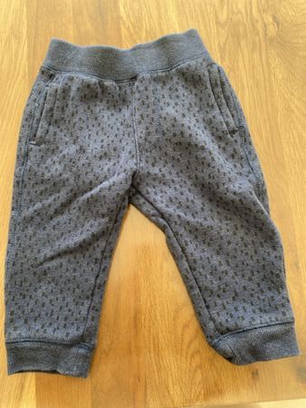 Baby Thermohose Smile gefüttert blau gemustert Grösse 86