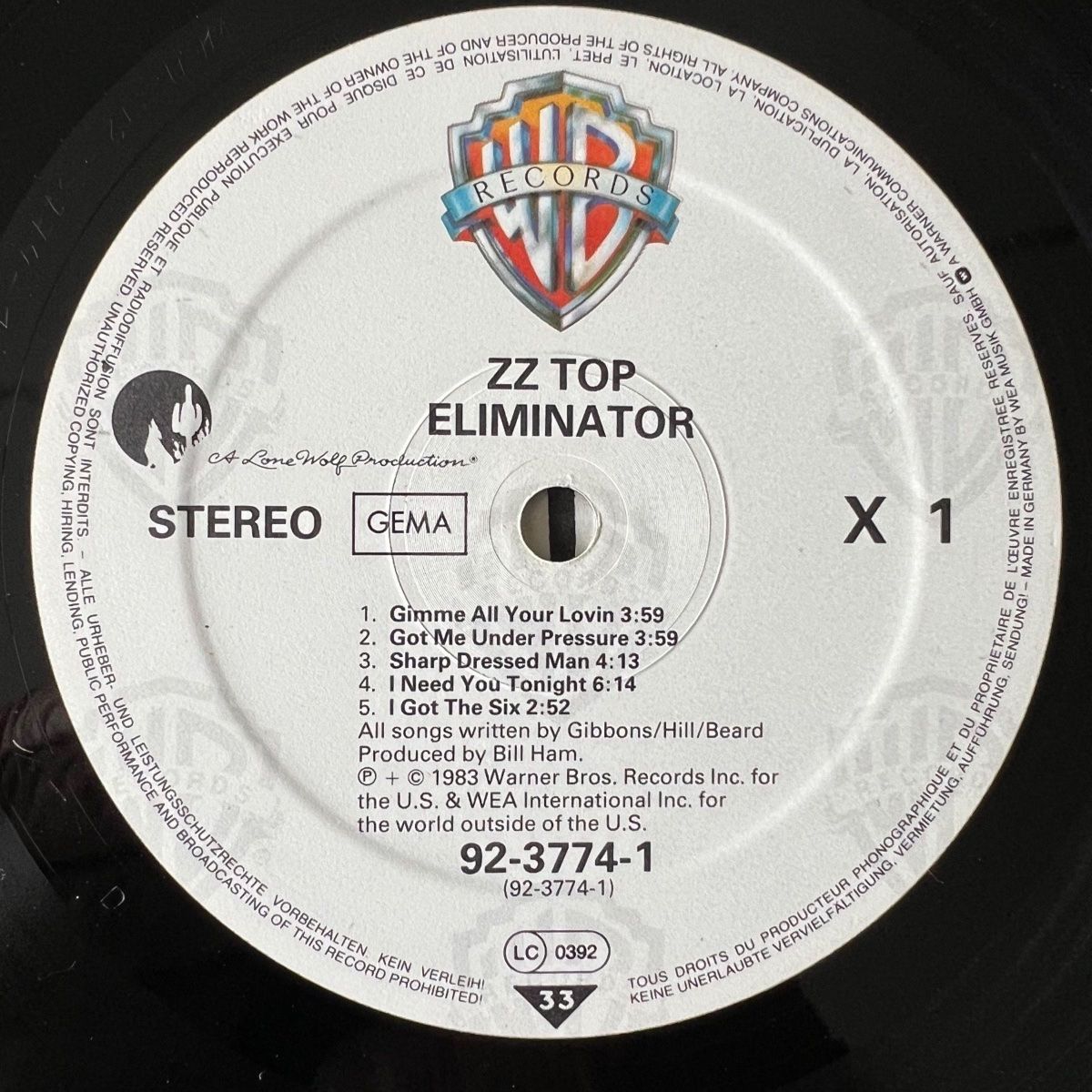 Schallplatten: ZZ Top - Eliminator / 1. D-Press. 1983 - TOP – Gebraucht aus Gais von soundcave57 3