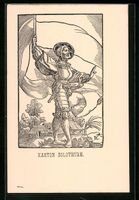 Litho Kanton Solothurn, Schweizer Soldat