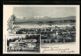Pfäffikon, Pension Reseda, Panorama mit