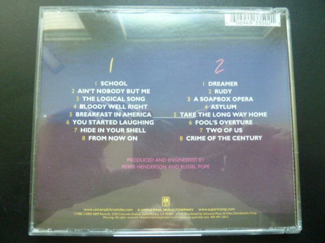 CD: Supertramp - Paris  (Live-Doppel-CD) – Usato da Au ZH venduto da sikoku 3