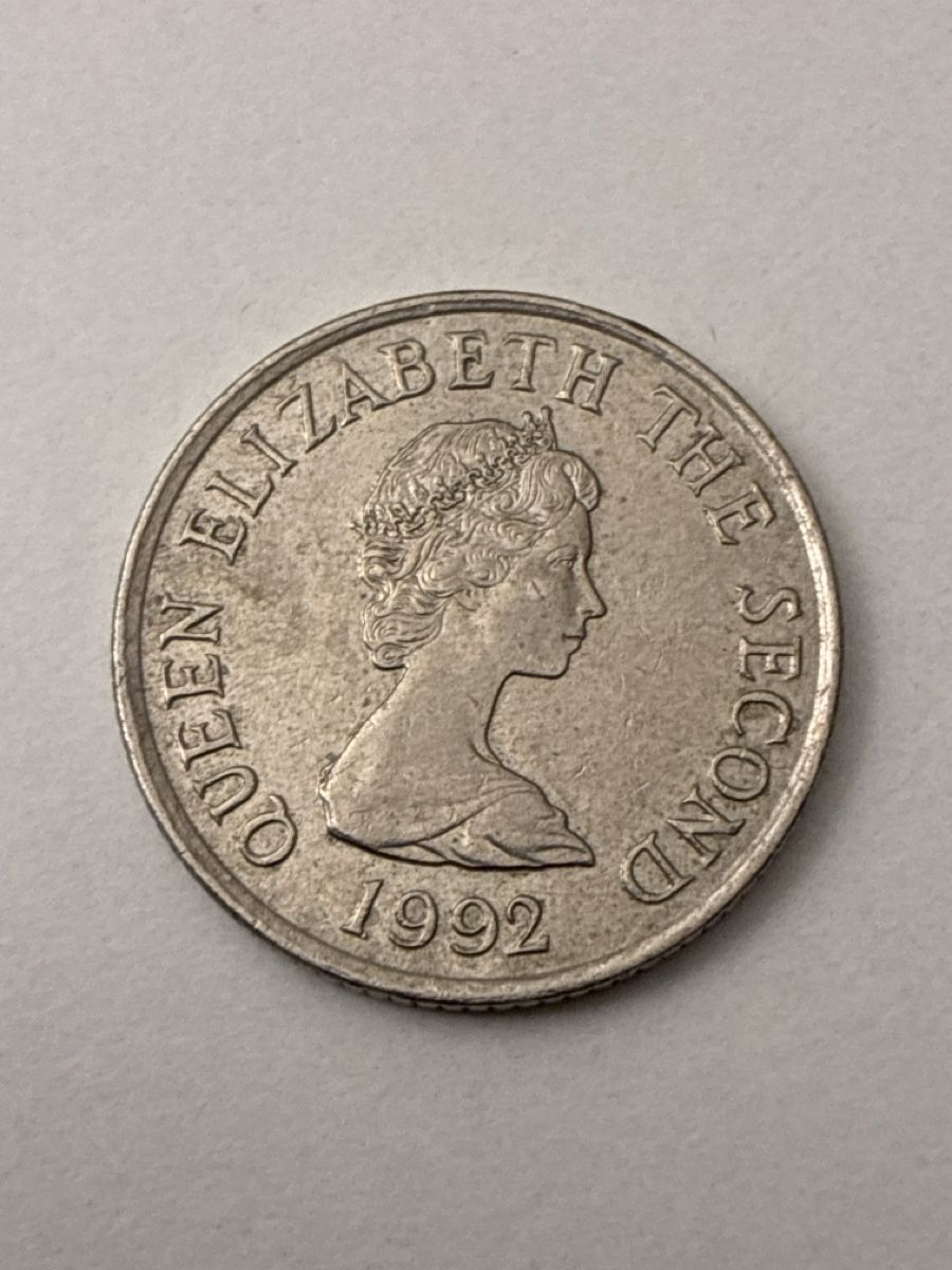 Alle Münzen: Nr. 82: 10 Pence, Jersey, 1992 – Gebraucht aus Burgdorf von Yakari5165 1