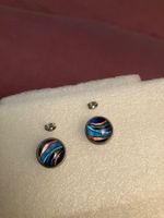 Elegante Edelstahl Ohrstecker mit schönem Muster