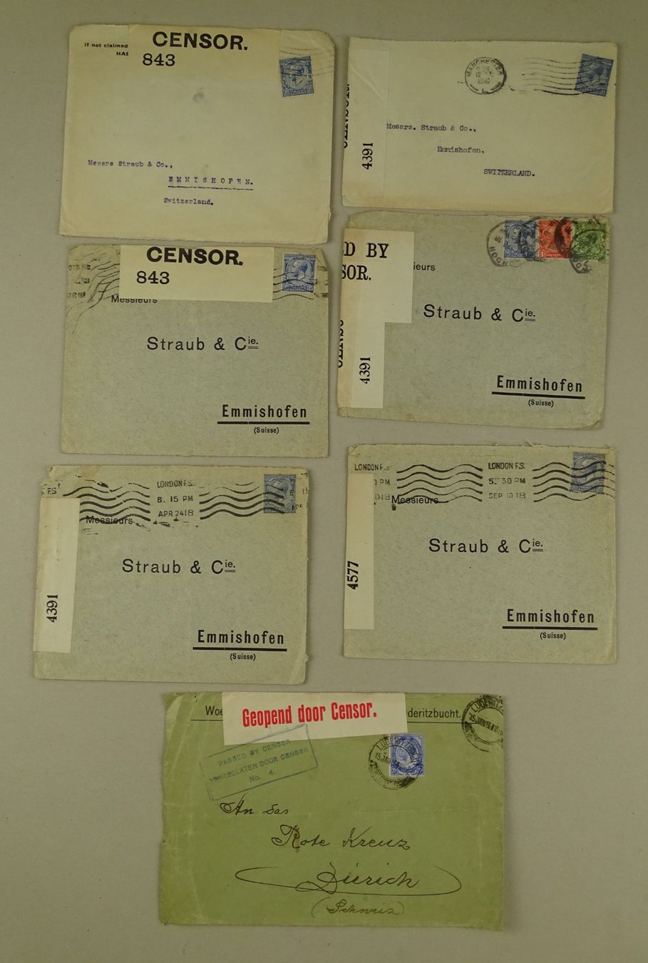 Alle Briefmarken: GREAT BRITAIN, GROSSBRITANNIEN, 39 ÄLTERE BRIEFE/KARTEN – Gebraucht aus Grüningen von Kartensammler 4