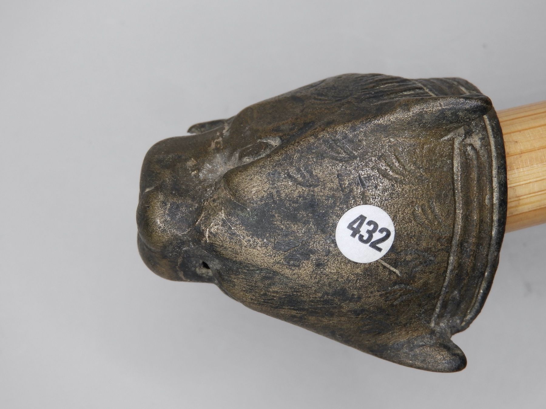 Statuette: Antiker Kopf einer Wildkatze aus Bronze – Usato da Horw venduto da luzernicus 2