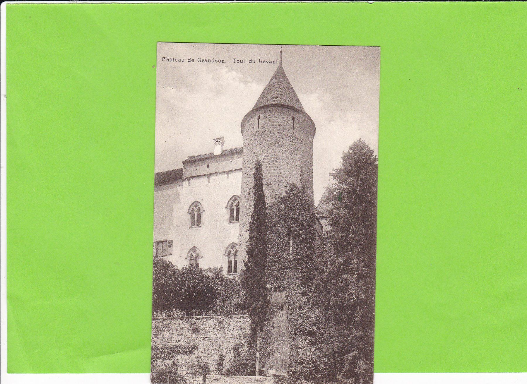 Ansichtskarten: Château de Grandson. Tour du Levant – Gebraucht aus St. Peterzell von neckertal