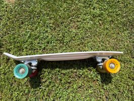 Penny Board weiss Empire Rollen bunt gebraucht