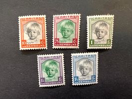 Luxembourg 1931   Mi.240-244   *  (3225)