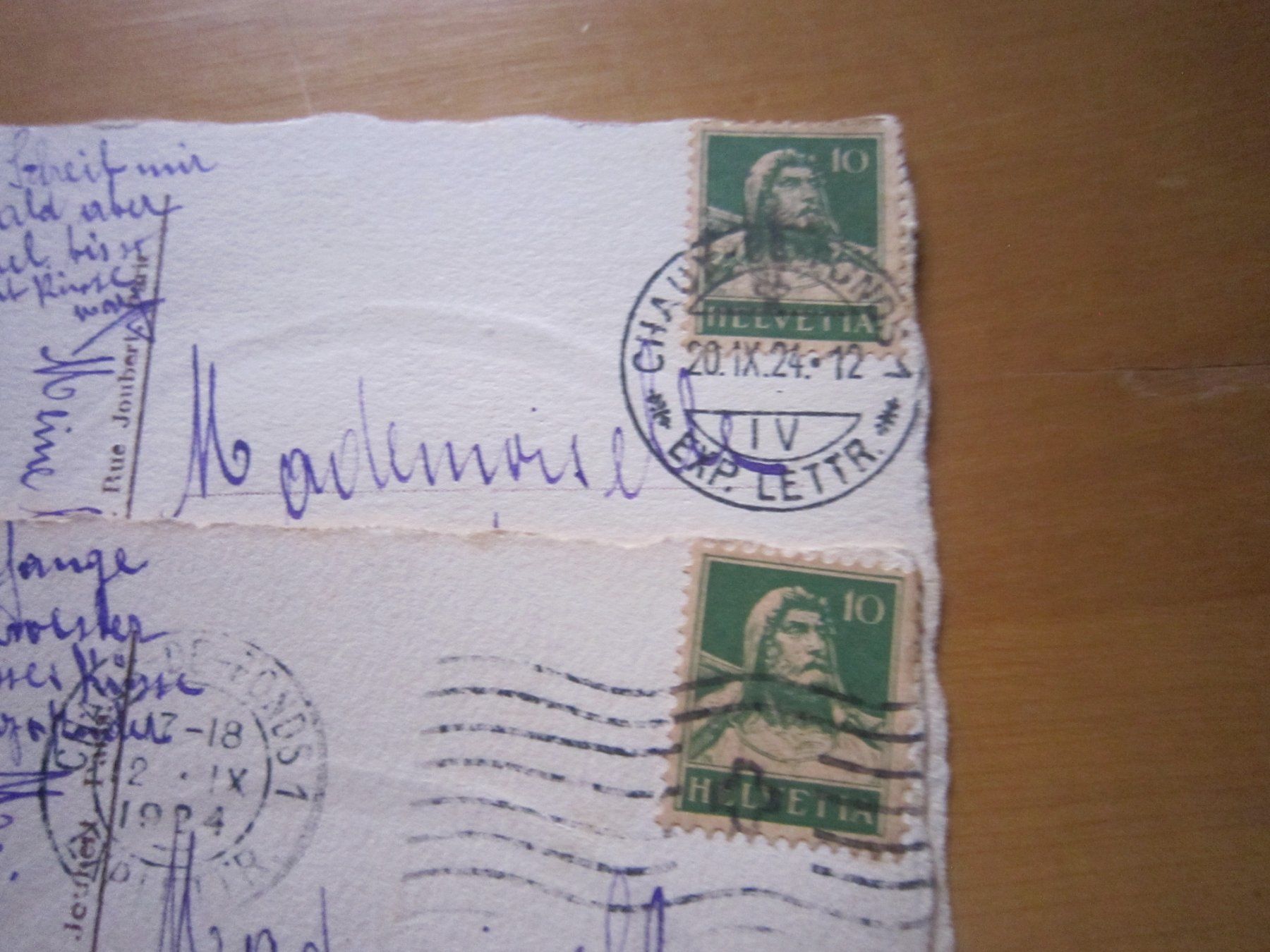 Cartoline postali: No 14 Postkarten 1924 Paare – Usato da Gordola venduto da Polentaefung 4