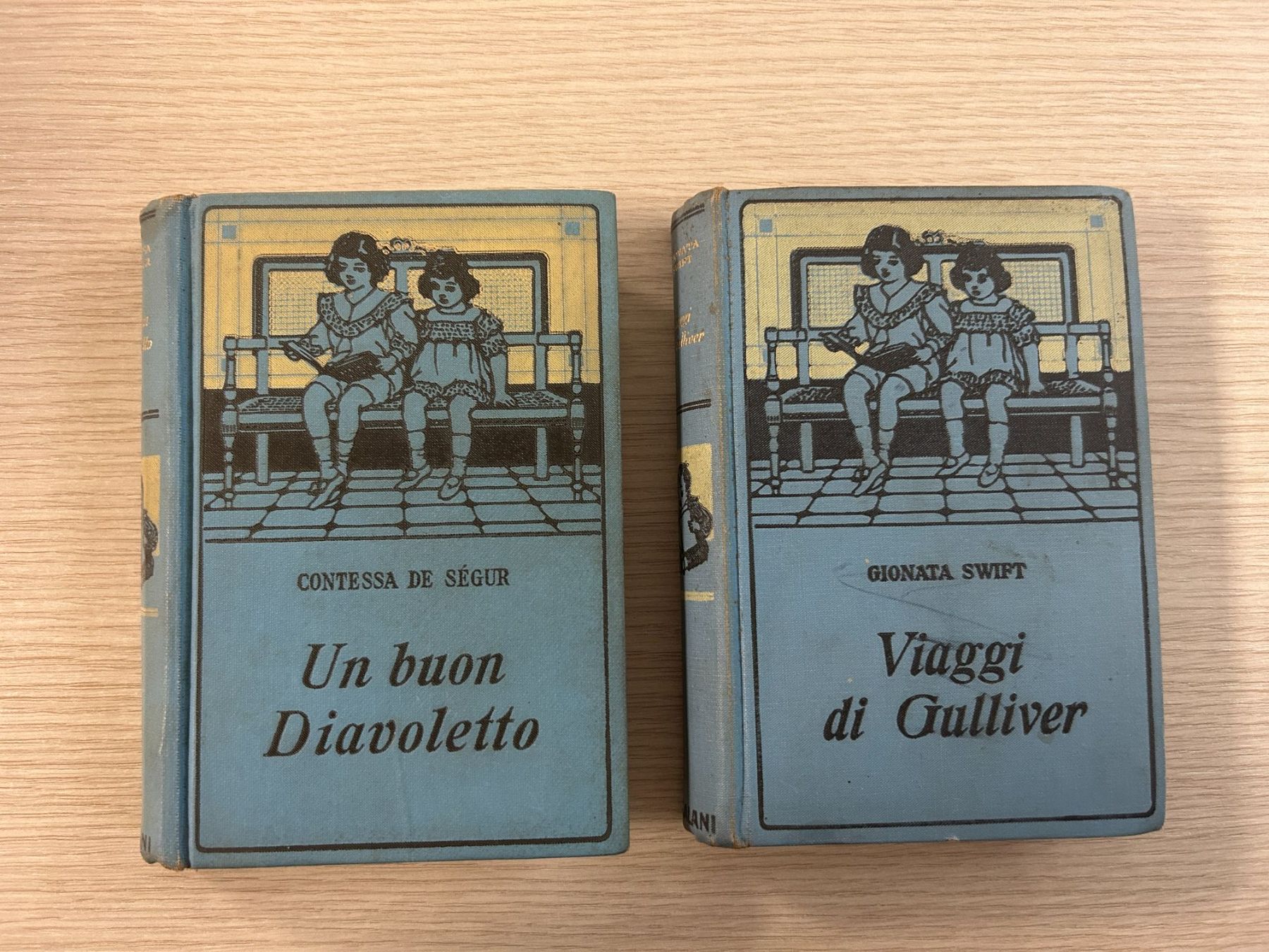 Bücher: Libri "Viaggi di Gulliver" 1931 e "Un buon diavoletto" 1935 – Gebraucht aus Camorino von c_raf