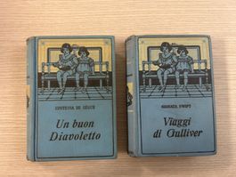 Libri "Viaggi di Gulliver" 1931 e "Un buon diavoletto" 1935