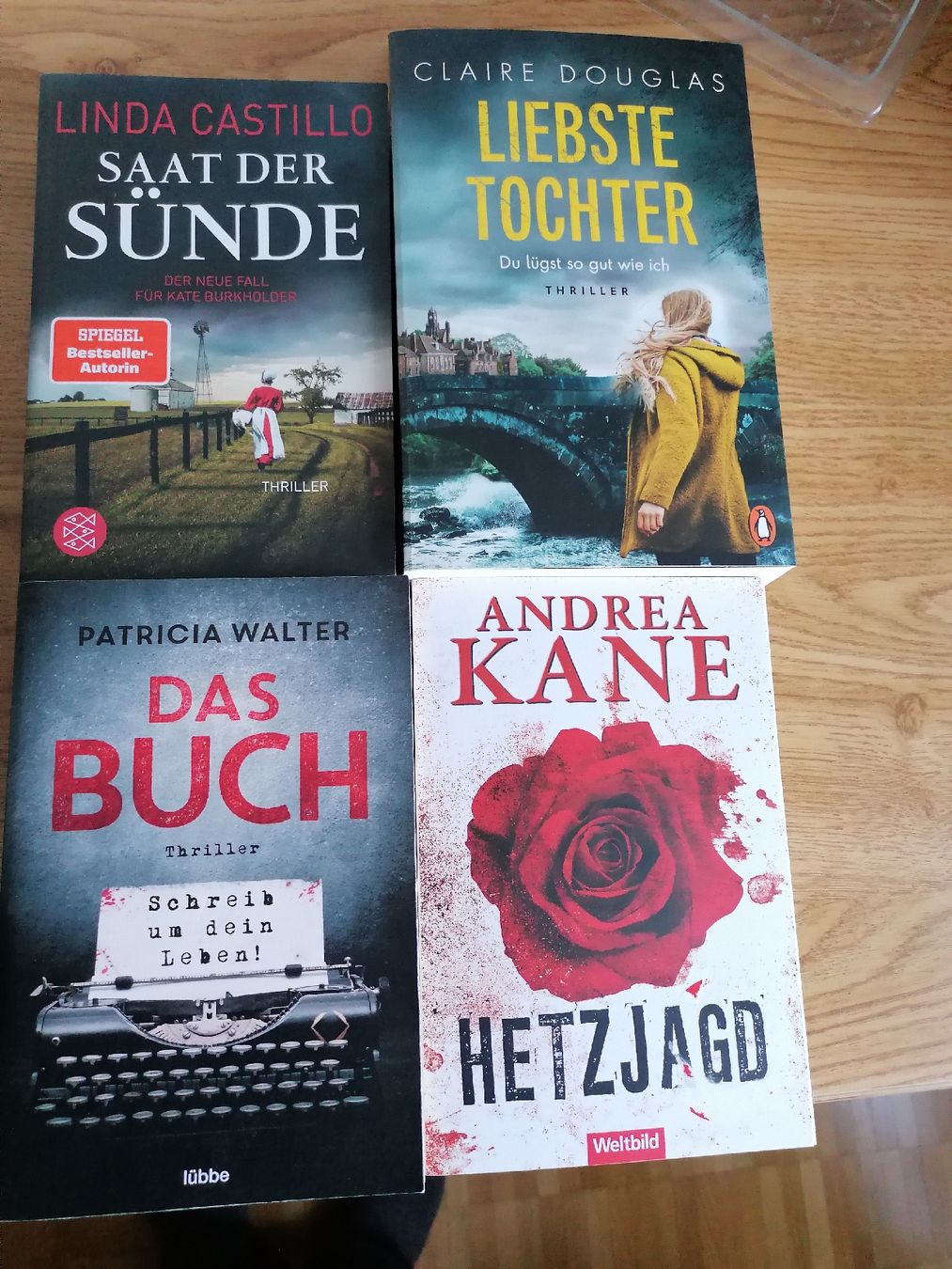 Livres: 4 Thriller – D'occasion à Pfäffikon ZH par xxmopsxx