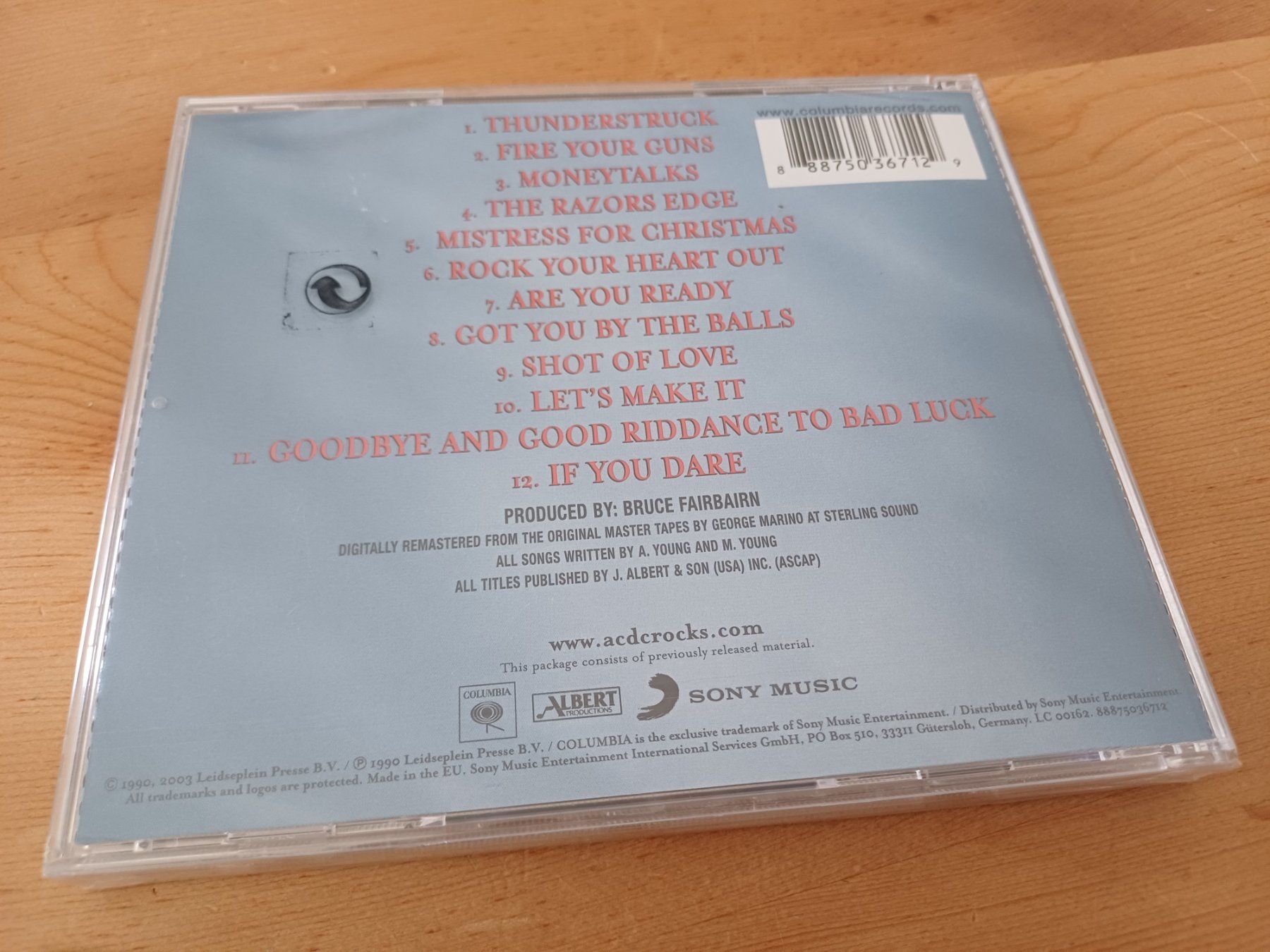 CD: AC/DC - The Razors Edge (2003 Reissue, neu) – Nuovo e nell'imballaggio originale da Jona venduto da Rreto71 1