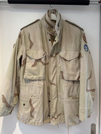 Vintage Militärjacke Armee Patches Gr. M