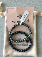 NEU: Karmakind Onyx und Schneeflocken Obsidian Armband Set