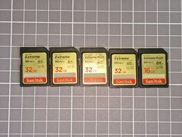 Sandisk SD memory cards (bundle)