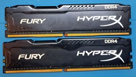 16GB DDR4 RAM Kit Kingston HyperX FURY (2x 8GB) 2400MHZ CL15