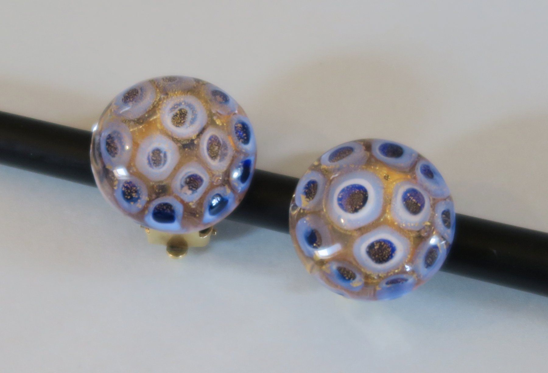 Orecchini pendenti & Orecchini a lobo: Ohrclip Glas blau/transparent – Usato da Brittnau venduto da marlenestone 2