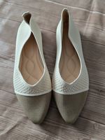 ​😍 Knit-Ballerinas - 41 - Two-Tone-Look / Beige & Khaki
