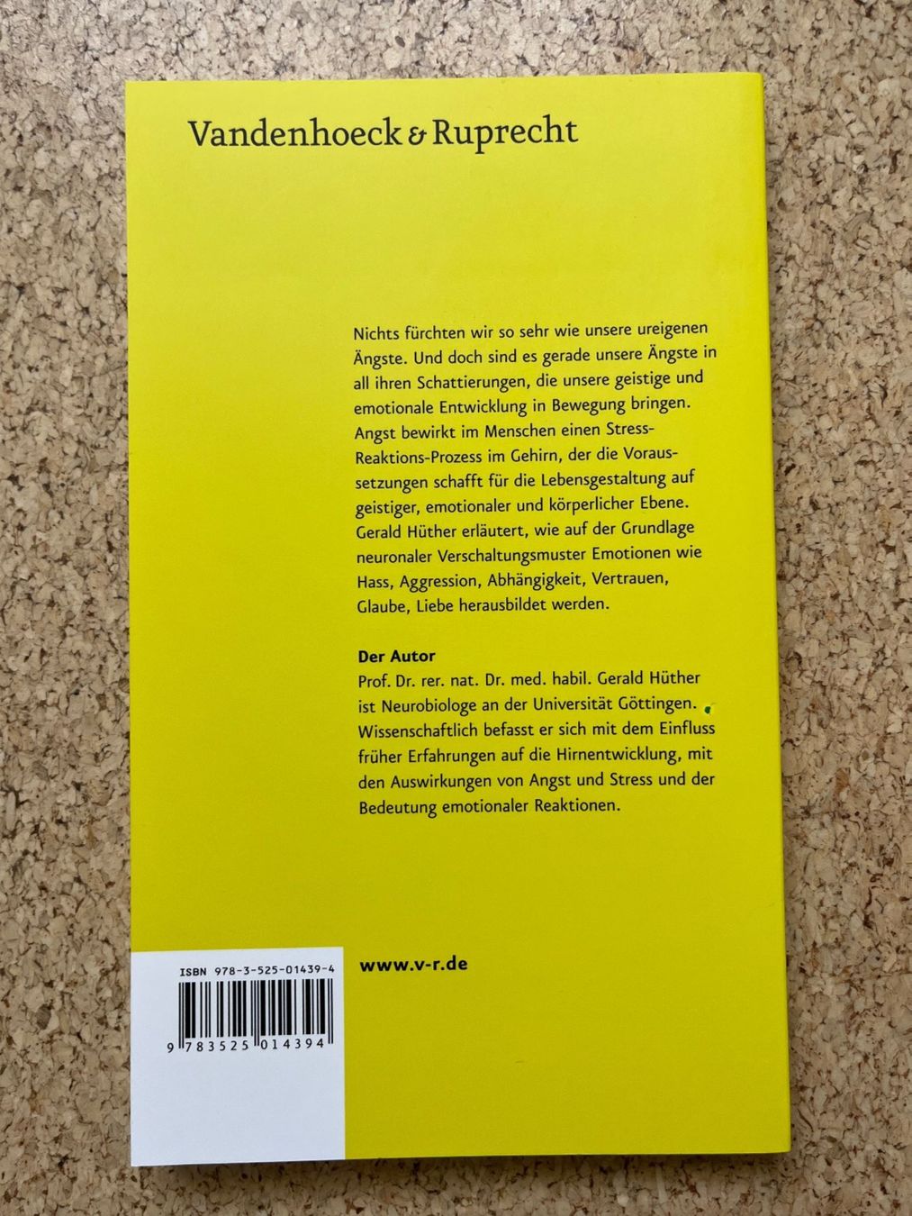 Libri: Taschenbuch "Biologie der Angst", Gerald Hüther – Usato da Grosswangen venduto da Vita500 1