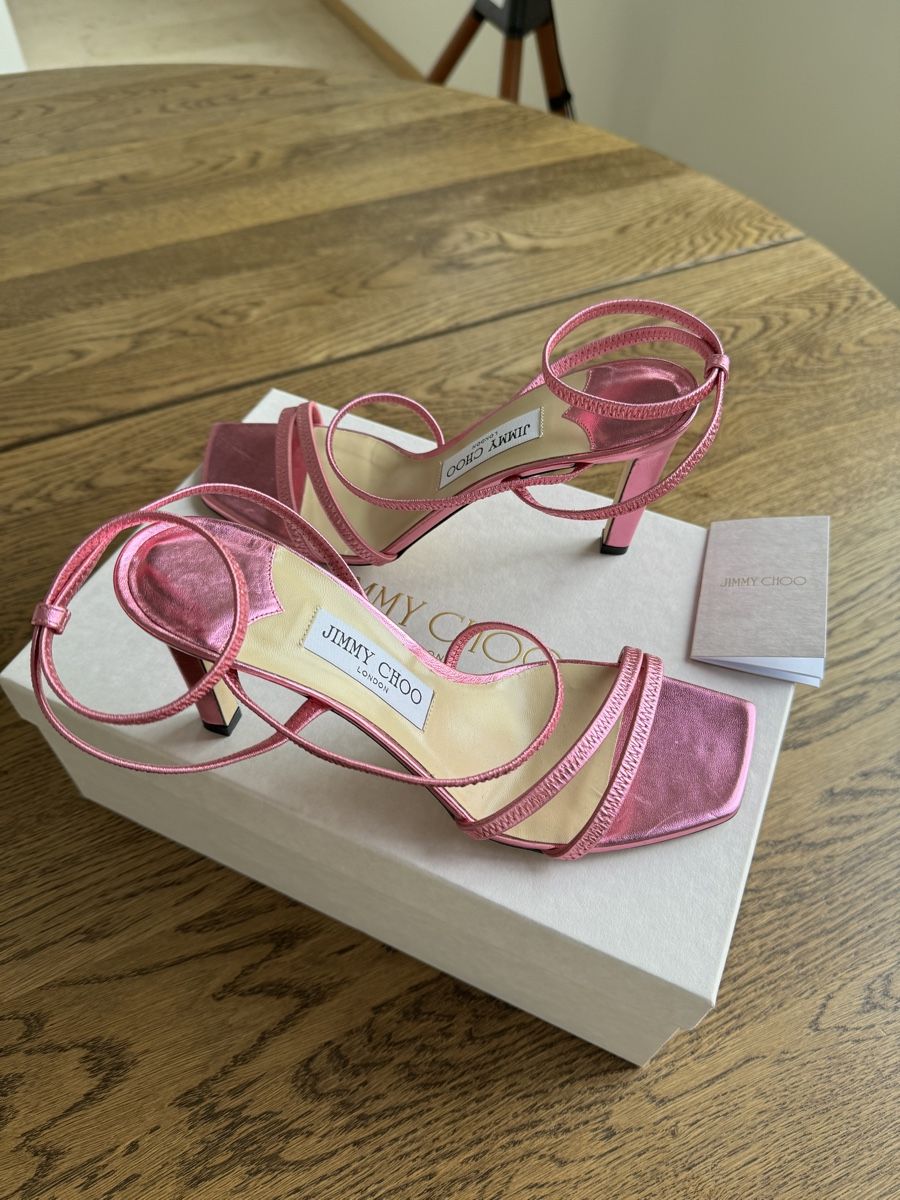 Jimmy Choo Damenschuhe: Jimmy Choo Pink Sandals - Size 39.5 – Gebraucht aus Zürich von zurich_230