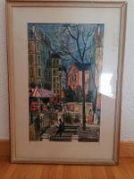 Lithographie Paris Montmartre Pigalle