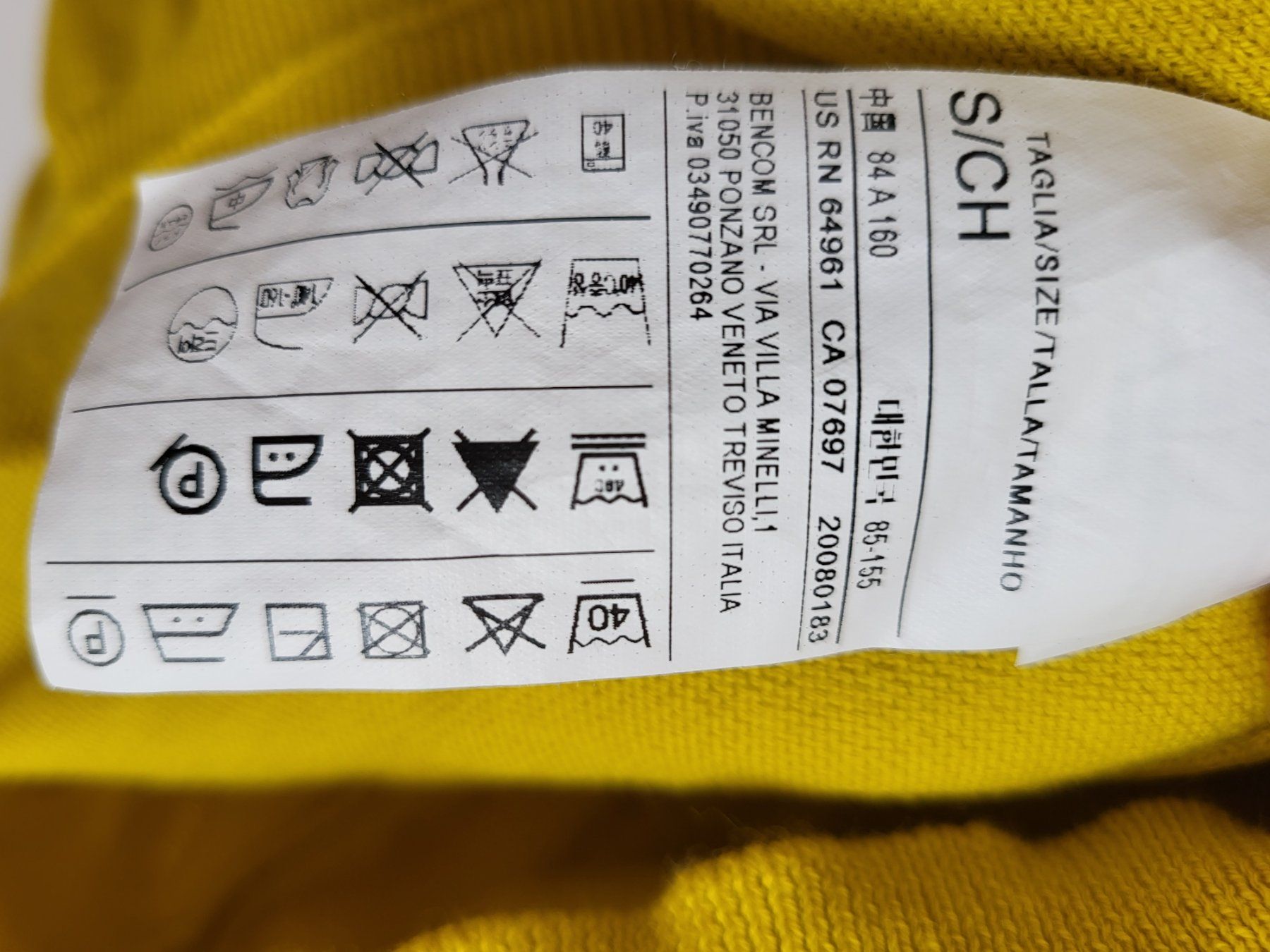 Sisley Maglioni & Felpe: Sisley Damen Pullover, Gr. S - Senfgelb, Baumwolle – Usato da Baar venduto da clar6 5