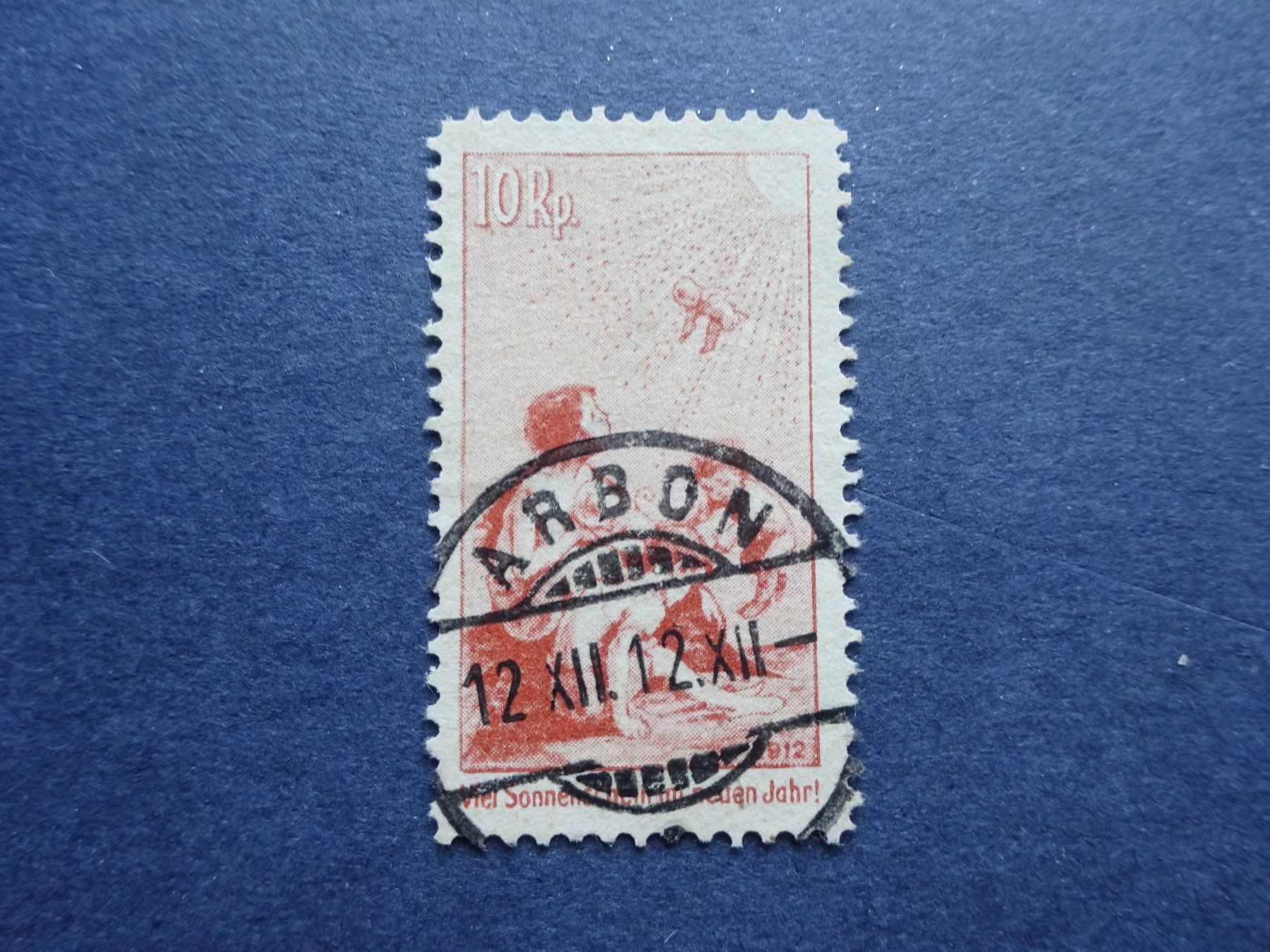 Tutti i francobolli: 1912 Pro Juventute deutsch ET-Voll - Attest – Usato da Appenzell-Steinegg venduto da adi1975