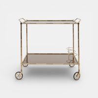 Faux Bamboo Servierwagen // Hollywood Regency