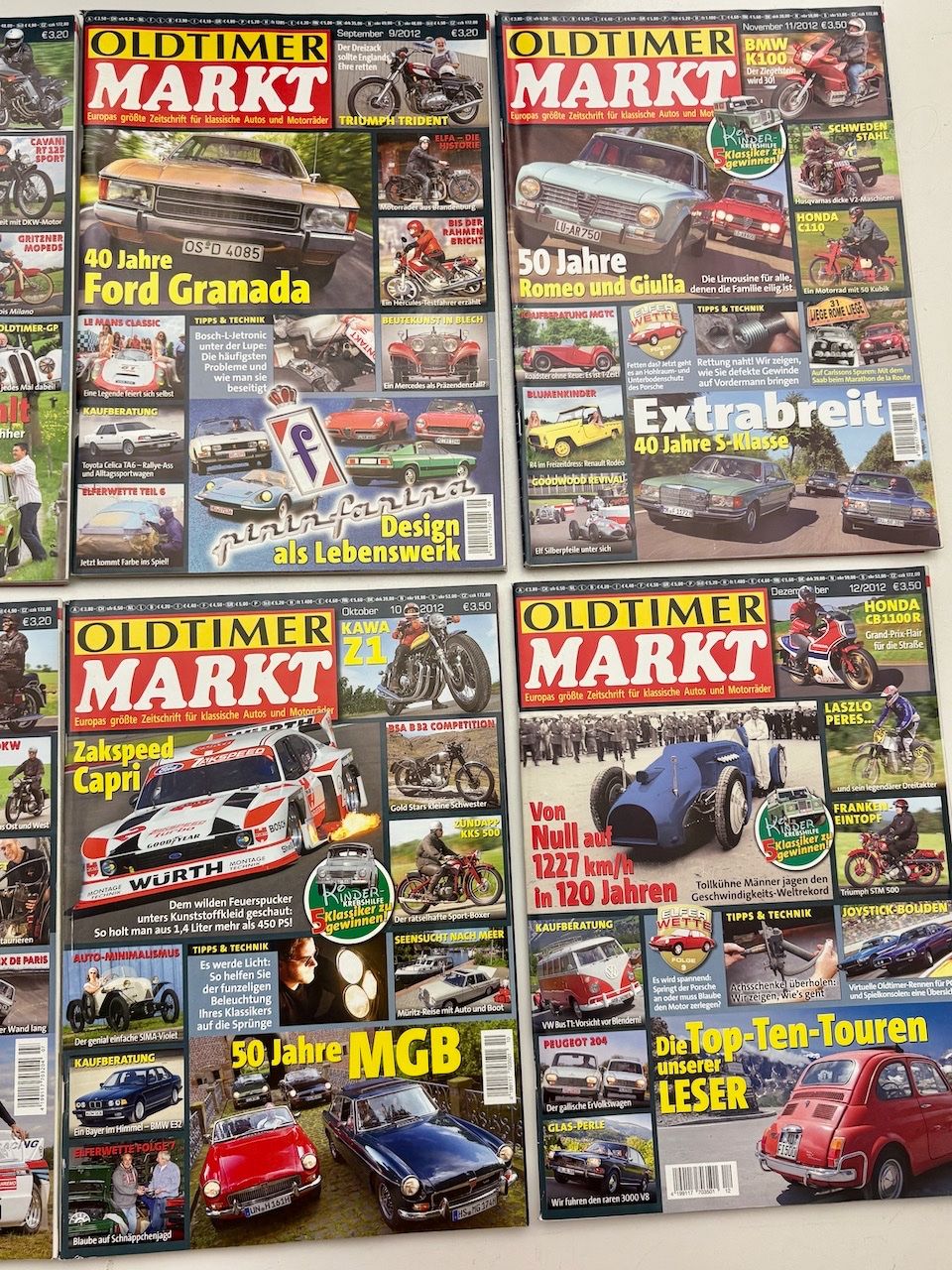 Riviste & Magazine: Oldtimer Markt, ganzer Jahrgang 2012 – Usato da Rütihof venduto da Bashful 3