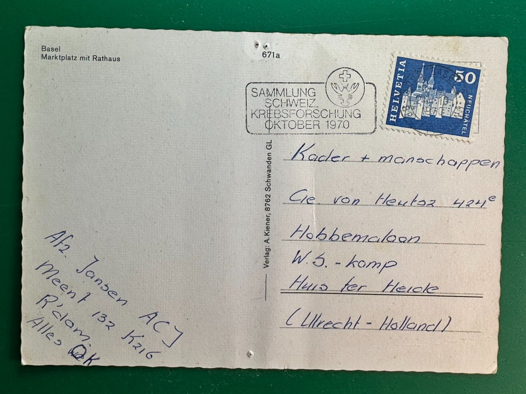 Cartoline postali: Basel - Marktplatz mit Rathaus - belebt – Usato da Steg VS venduto da danwer74 1