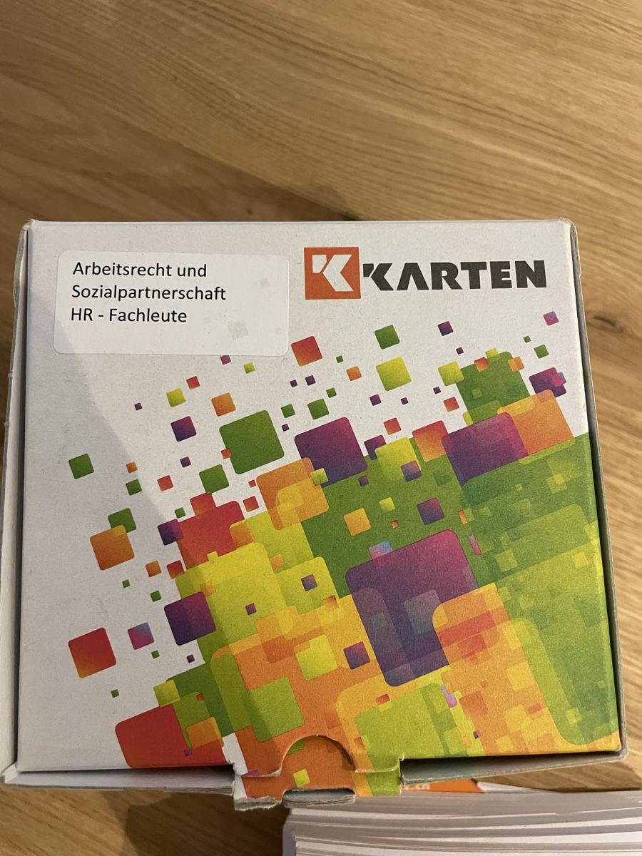 Altro materiale scolastico: Arbeitsrecht & Sozialpartnerschaft Karteikarten – Usato da Chur venduto da buc_6tcp 1