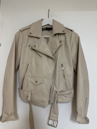Lederjacke von Zara Gr M