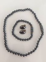 Kette, Armband & Klippohrringe