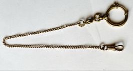 Antike, feine Uhrenkette, 24.5 cm lang