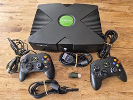 Original Xbox Konsole Set inkl. 2 Controller