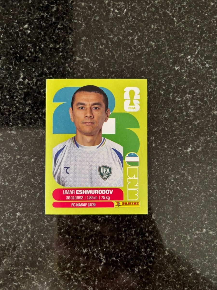 Panini Carte collezionabili: Panini Umar Eshmurodov UZB 5 – Nuovo (secondo la descrizione) da Wettingen venduto da MmeMaBa