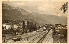 Sierre / Siders   VS  -    Vue générale avec la Gare