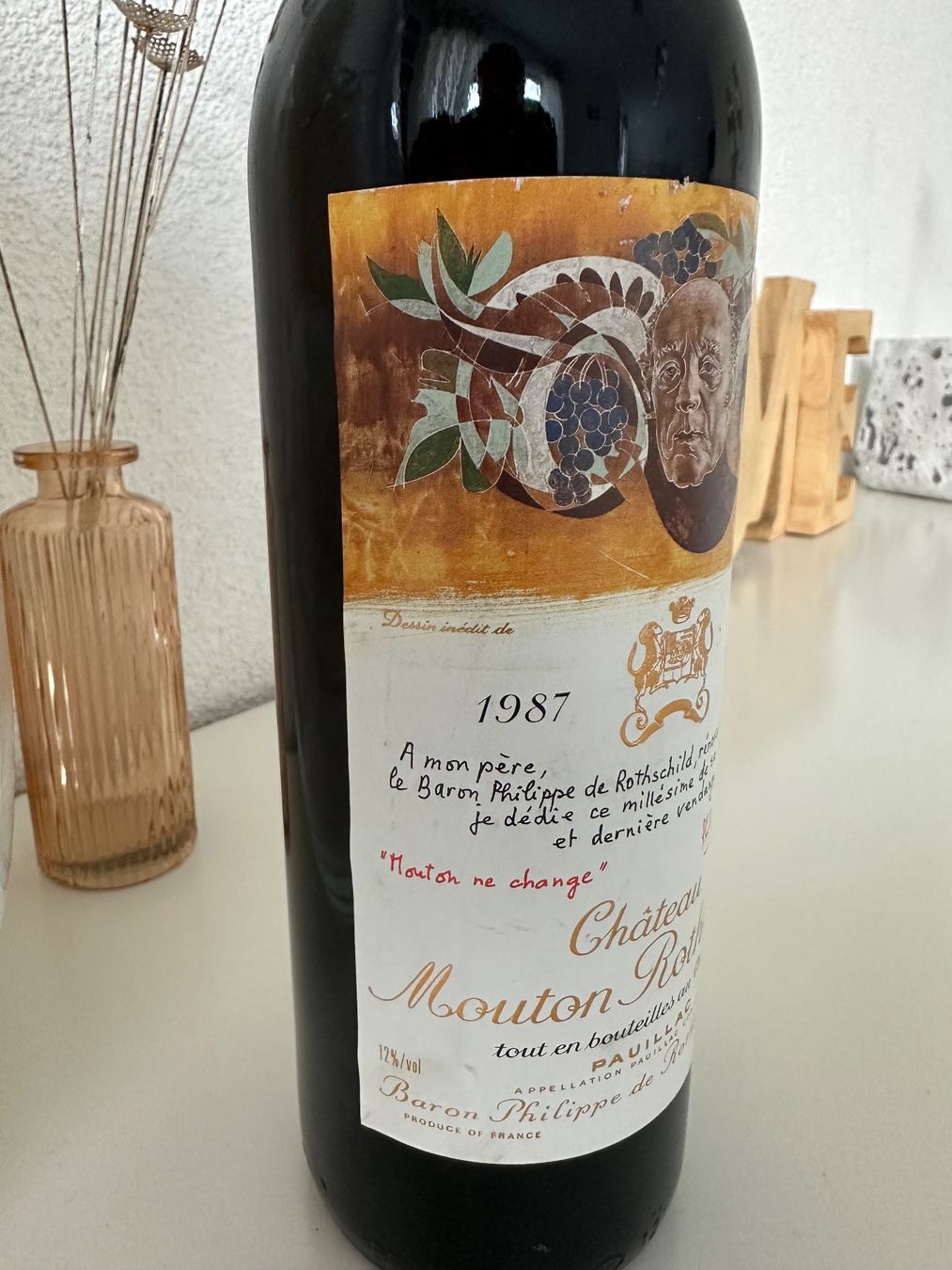 Mouton Rothschild Vino: Château Mouton Rothschild 1987 – Nuovo (secondo la descrizione) da Yens venduto da Rilou80 2