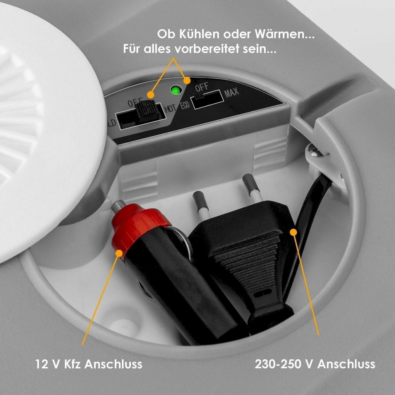 Cucinare, Mangiare & Bere: KESSER 40L Kühlbox 12V 230V GRAU – Nuovo e nell'imballaggio originale da Bottighofen venduto da zaap 4