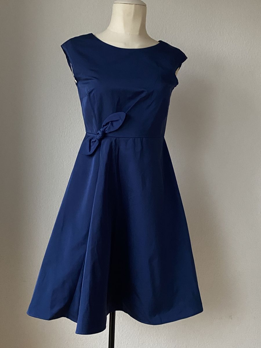 Max Mara Vestiti: MaxMara Cocktailkleid Gr. 32 Dunkelblau – Nuovo (secondo la descrizione) da Kreuzlingen venduto da MeinKleinesAtelier 4