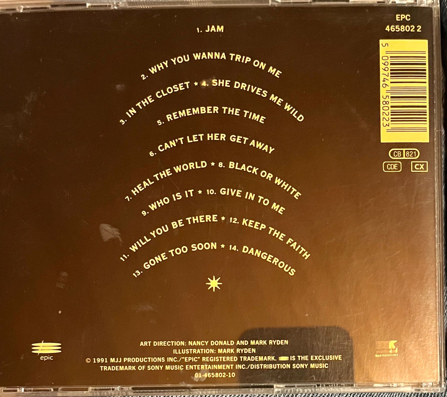 CDs: CD - Michael Jackson / Dangerous – Gebraucht aus Renan BE von johncactus 1