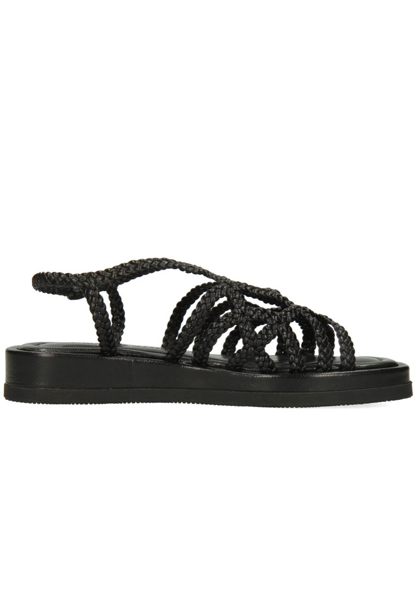 Damenschuhe: Melvin & Hamilton Black Braided Platform Sandals - Size 36 – Neu (gemäss Beschreibung) aus Thalwil von dia_kgx8 1