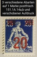 MA273) 151, Abart 3x Abart, postfrisch Unikat LP