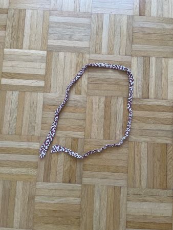 Stoffgürt mit Muster Bordeauxweiss Gr. 120cm