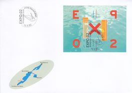 Sonderblock Expo 02 FDC
