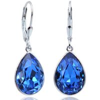 Ohrringe versilbert Primero Crystals 14 mm