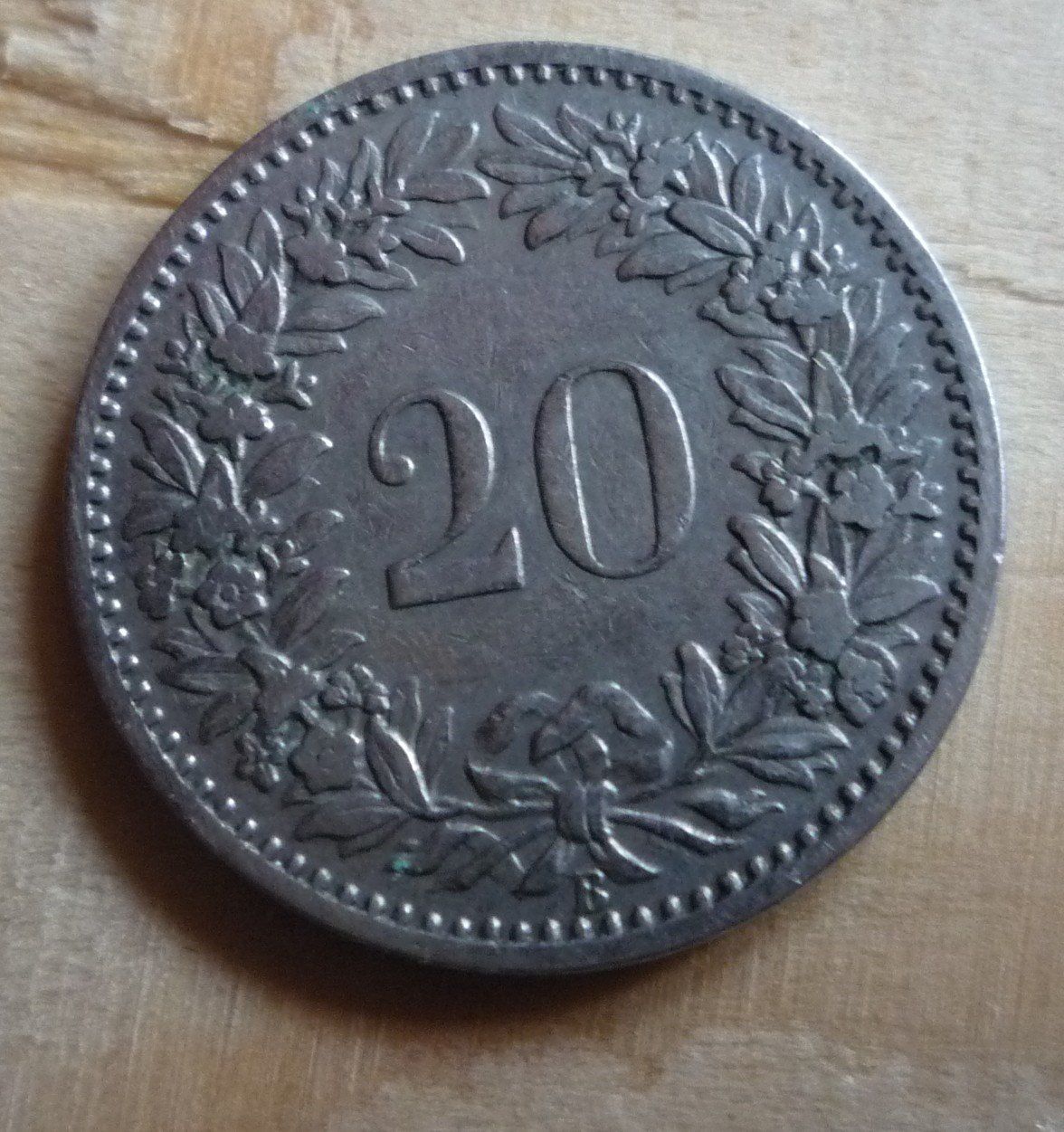 Toutes les monnaies: 20 Rappen 1897, s/ss – D'occasion à Rieden SG par Sammelfreund 1