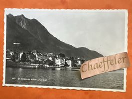 Ansichtskarte St. Gingolph Suisse, Le Quai, mit Feldpoststem